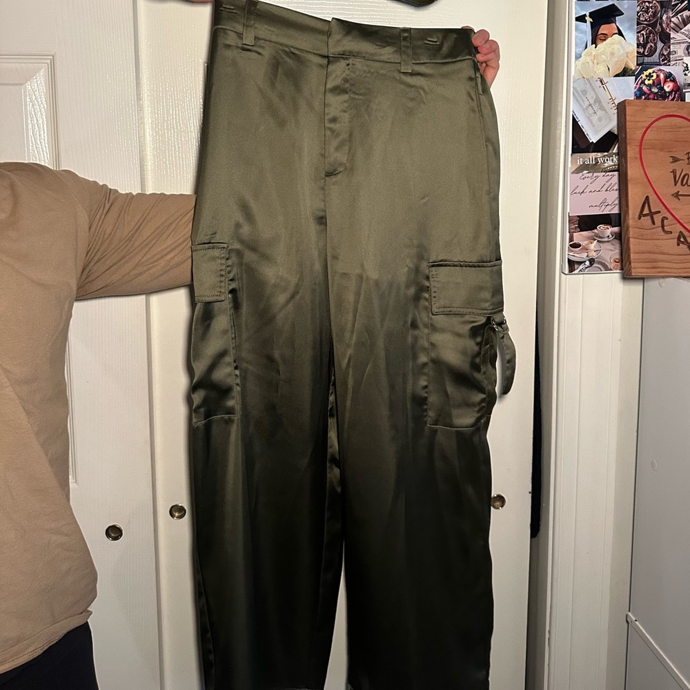 Harlow Sage Green Elastic Waist Pants